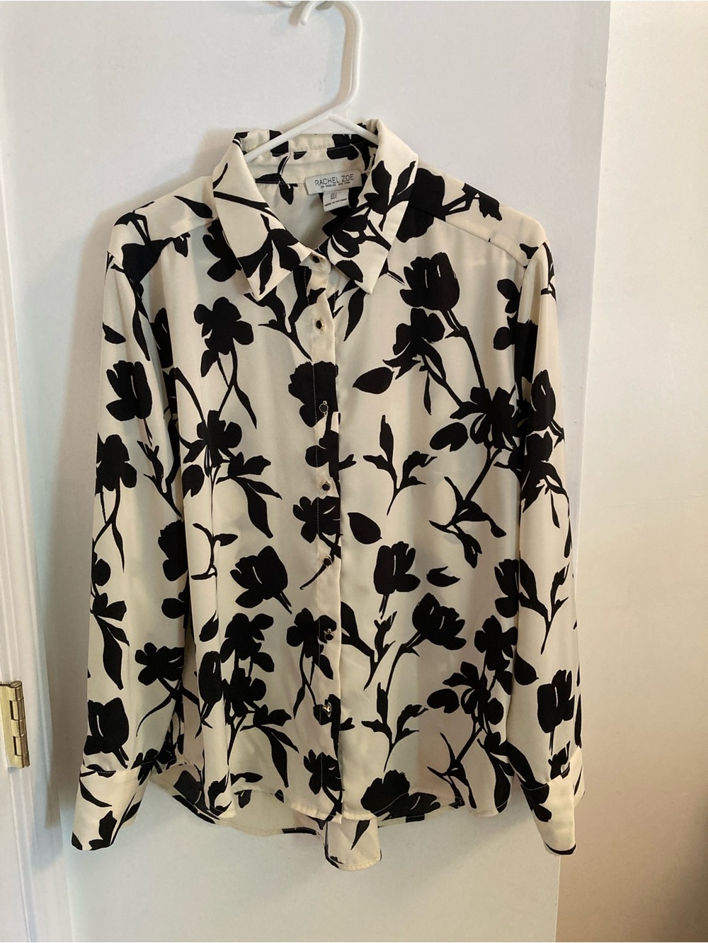 Rachel Zoe Black and White Printed Blouse